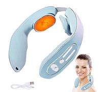 EMS Neck Acupoints Lymphvity Massage Device, Lymphatic Drainage Massage Pad,Electro Lymphatic Drainage Machine,Intelligent Neck Massage with Heat,Electric Neck Massager,Neck Acupoints Massage Device