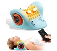 Ems Neck And Cervical Massager, Upgraded Neck Massager 2026, Necks and Shoulder Massagers with Heat, Stretcher, Vibration, Portable Cervical Traction Device
