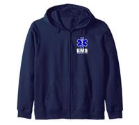EMS STAR OF LIFE SERVICES MÉDICAUX D'URGENCE EMT Sweat à Capuche