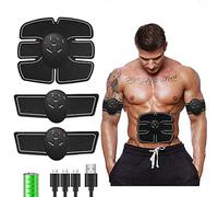 EMS Stimulateur Musculaire sans Fil Ceinture de Tonification Abdominale Toner Musculaire Corps Muscle Fitness Formateur pour Abdomen Bras Jambe Unisexe