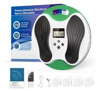 EMS & TENS Masseur de pieds avec télécommande, 10 modes, 20 intensités, stimulateur musculaire électrique pour soulager la neuropathie et la fasciite plantaire, stimulation de la circulation des pieds