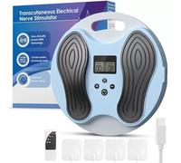 EMS & TENS Masseur de pieds avec télécommande, 10 modes, 20 intensités, stimulateur musculaire électrique pour neuropathie et soulagement de la fasciite plantaire, stimulation de la circulation des