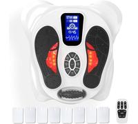 EMS + TENS Stimulateur Circulatoire Plus, Appareil Circulation Sanguine Jambes, Massage Pieds Stimulateur Circulatoire, Soulage la Douleur et la Fatigue des Pieds, 25 Modes et 99 Intensités, Cadeau