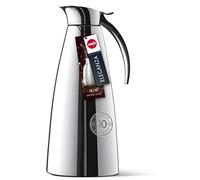 Emsa 502489 ELEGANZA Pichet isotherme, fermeture easy open, acier inoxydable, 1L