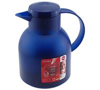 Emsa 504231 SAMBA Pichet isotherme, fermeture Quick Tip, 1 Litre, 100% hermétique, Tanslucide, bleu