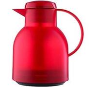 Emsa 504232 samba pichet isotherme, fermeture quick tip, 1 litre, 100% hermétique, tanslucide, rouge Rouge G