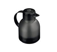 Emsa 504235 SAMBA Pichet isotherme, fermeture Quick Tip, 1 Litre, 100% hermétique, Tanslucide, noir