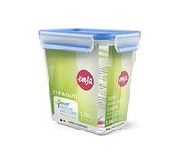 Boîte haute rectangle Clip & Close bleu 1,6 L Emsa
