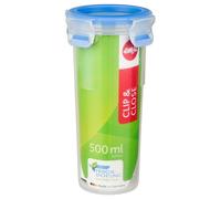 Emsa 508554 Boîte Hermétique Alimentaire Rond 0,5 L Bleu, Transparent