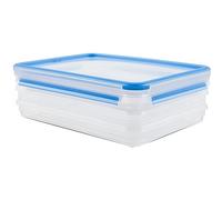 Emsa Clip & Close 3 x conteneurs de conservation des aliments 1 L, Boîte