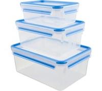 Emsa 508567 boîte hermétique alimentaire Rectangulaire Transparent 3 pièce(s)