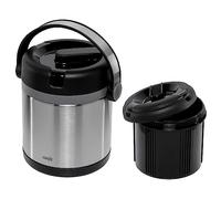 Emsa 509244 Récipient Alimentaire Isotherme, Métal Acier/Noir/Anthracite, 1,2L