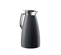 Emsa 514188 PLAZA Pichet isotherme, fermeture Quick Tip, 1,0L, (L x B x H): 16,4 x 13,6 x 26 cm, Carbone