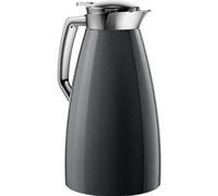 Emsa 514188 PLAZA Pichet isotherme, fermeture Quick Tip, 1,0L, (L x B x H): 16,4 x 13,6 x 26 cm, Carbone