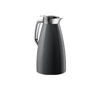 Emsa 514188 PLAZA Pichet isotherme, fermeture Quick Tip, 1,0L, (L x B x H): 16,4 x 13,6 x 26 cm, Carbone
