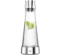 Emsa 514233 Carafe Fraîcheur en Verre et Acier Inoxydable, 1L