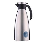 EMSA 514499 SOFT GRIP Pichet isotherme, fermeture Quick Tip, 1,5 Litre, 100% hermétique, noir