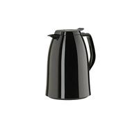 Emsa Pichet Isotherme, 1 Litre, Fermeture Quick Press, 100% Hermétique, Noir Brillant, Mambo, 517005