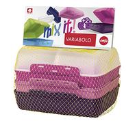Emsa Boîte-repas Variabolo Mix It, 2 cloisons amovibles, 4 demi-boîtes, lot de 2, multicolore