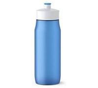 Emsa 518087 squeeze bottle, 0,6 l, pe, bleu, 6,5 x 6,5 x 21,9 cm Bleu