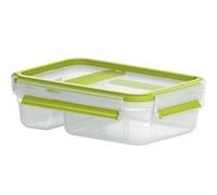 Emsa 518103 gamelle Boîte de rangement alimentaire 0,6 L Polypropylène (PP), Élastomère thermoplastique (TPE) Vert, Transparent 1 pièce(s), Lunch-Box