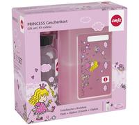 EMSA Boîte à lunch 518137 Tritan Princesse avec gourde, Multicolore, 28 x 28 x 18 cm