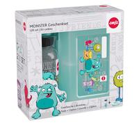 Emsa 518138 Gourde en tritan avec boîte à goûter Monster