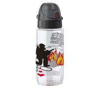Emsa Gourde 518305 Plastique Transparent 6,8 x 6,8 x 21,2 cm Noir