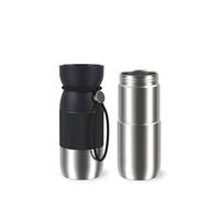 EMSA beYou Cup, Kit café, Mug de voyage beYou Cup 0,36 L, Corps de mug 0,5 L, 100% étanche, Noir, N2195550