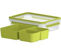 emsa boîte à goûter CLIP & GO 1,2 litre transparent / vert