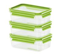 EMSA Boîte Alimentaire Rectangulaire 0.55L, TPE, Lot de 6, 163x113x164mm, Lavable Lave-Vaisselle et Congélateur, Sans BPA, Fabriquée en Allemagne