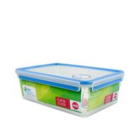 EMSA Boîte Alimentaire Rectangulaire Transparente 2 pièces 230x328x116mm, Adaptée Congélation, Antifuite, Fabrication Allemande, Réf: 508547