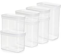 emsa boîte de conservation à sec OPTIMA set de 7 pièces transparent-blanc