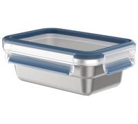 emsa boîte de conservation CLIP & CLOSE STEEL 1,2 litre bleu