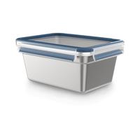 emsa boîte de conservation CLIP & CLOSE STEEL 2,0 litres bleu