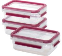 EMSA Boîte fraîcheur Clip & Close 0,55 litre set de 3 pièces framboise