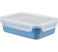 Emsa N10122 Boîte Alimentaire Clip & Close Color Edition | 0,55 l | 100% étanche/hygiénique | sans BPA | Passe au Lave-Vaisselle, au Micro-Ondes et au congélateur | Bleu Aqua