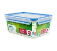 EMSA CLIP & CLOSE Boîte Rectangulaire 2,3 L Bleue, Transparente 1 Pz