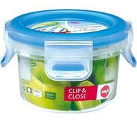 Emsa Clip & Close Frischhaltedose 0.15 L, Rund, Brotdose, Frischhaltebox, Brotbox, 508550
