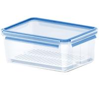 Emsa Clip & Close Frischhaltedose 3.70 L, Abtropfgitter, Brotdose, Frischhaltebox, 512888