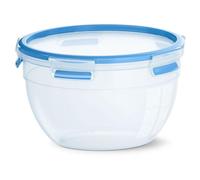 Emsa Clip & Close N10114 Rond Contenant 2,6 L Bleu, Transparent 1 Pièce(S)
