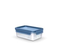 Emsa Clip & Close N1171400 Eco Boîte de conservation 1 l Design écologique anti-fuite hygiénique Passe au micro-ondes/congélateur/lave-vaisselle Sans BPA Bleu
