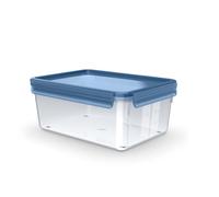 Emsa Clip & Close N1171600 Eco Boîte de conservation 3,7 l Design écologique anti-fuite hygiénique Passe au micro-ondes, au congélateur, au lave-vaisselle Sans BPA Bleu