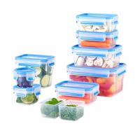 EMSA Clip et Close, Boite de Conservation, Lot de 9 (0,15L/0,2L/2x0,55L/0,55L/1,0L/1,1L/2,2L), Plastique, Rectangulaire, HermétiqueCompatible Micro-ondes et lave vaisselle N1061450