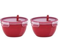 EMSA Clip&Micro Boîte alimentaire 2,6 L, Conservation des aliments, Joint fraicheur 100% étanche, Compatible micro-ondes, Sans odeur, Sans BPA, Fabriquée en Allemagne, Garantie 30 ans N1060600