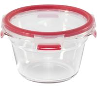 Emsa ClipClose Glass boîte à provisions 900 ml verre rouge