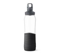 Emsa Drink2Go - Gourde 0,7 L en verre noir, Sans BPA, bouchon à vis ergonomique