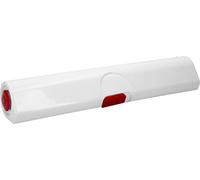 EMSA Emsa 508020 Dérouleur coupe-film papier d'aluminium et film alimentaire, Click and Cut, Plastique, Rouge/Blanc, Taille 33 cm, 1 - Pack