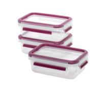 EMSA Frischhaltedose Clip & Close 0,55l 3er Set himbeer