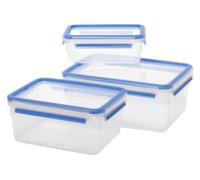 EMSA Frischhaltedosenset Clip & Close 1,0l/2,3l/3,7l 3teilig blau